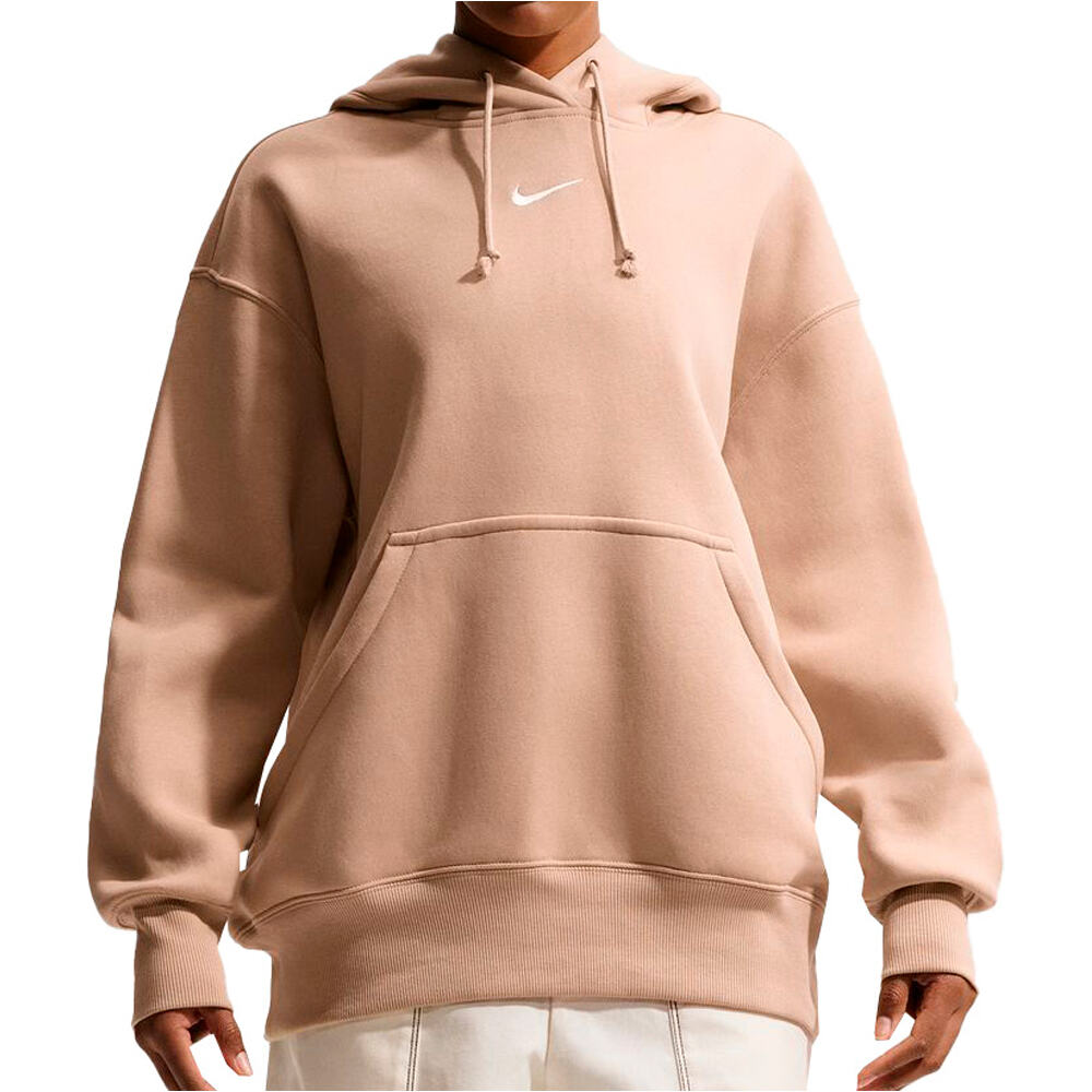 Nike sudadera mujer W NSW PHNX FLC OS PO HOODIE vista frontal