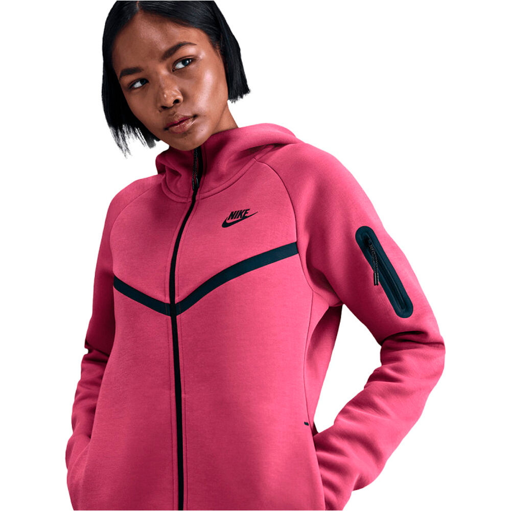Nike sudadera mujer W NSW TCH FLC WR FZ HDY 2 vista detalle