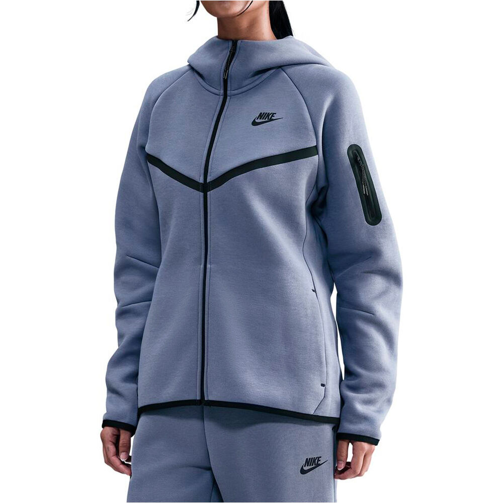Nike sudadera mujer W NSW TCH FLC WR FZ HDY 2 vista frontal