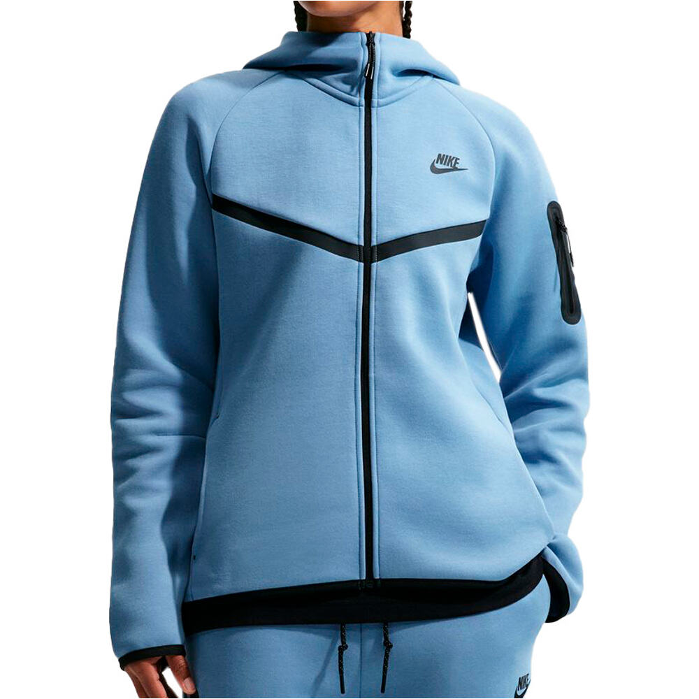 Nike sudadera mujer W NSW TCH FLC WR FZ HDY 2 vista frontal