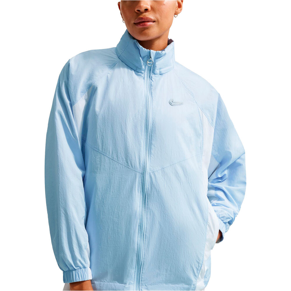 Nike sudadera mujer W NSW WVN JACKET GLS vista detalle
