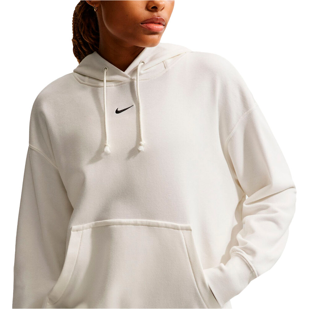 Nike sudadera mujer W PHNX FLC OS PO HOODIE vista detalle