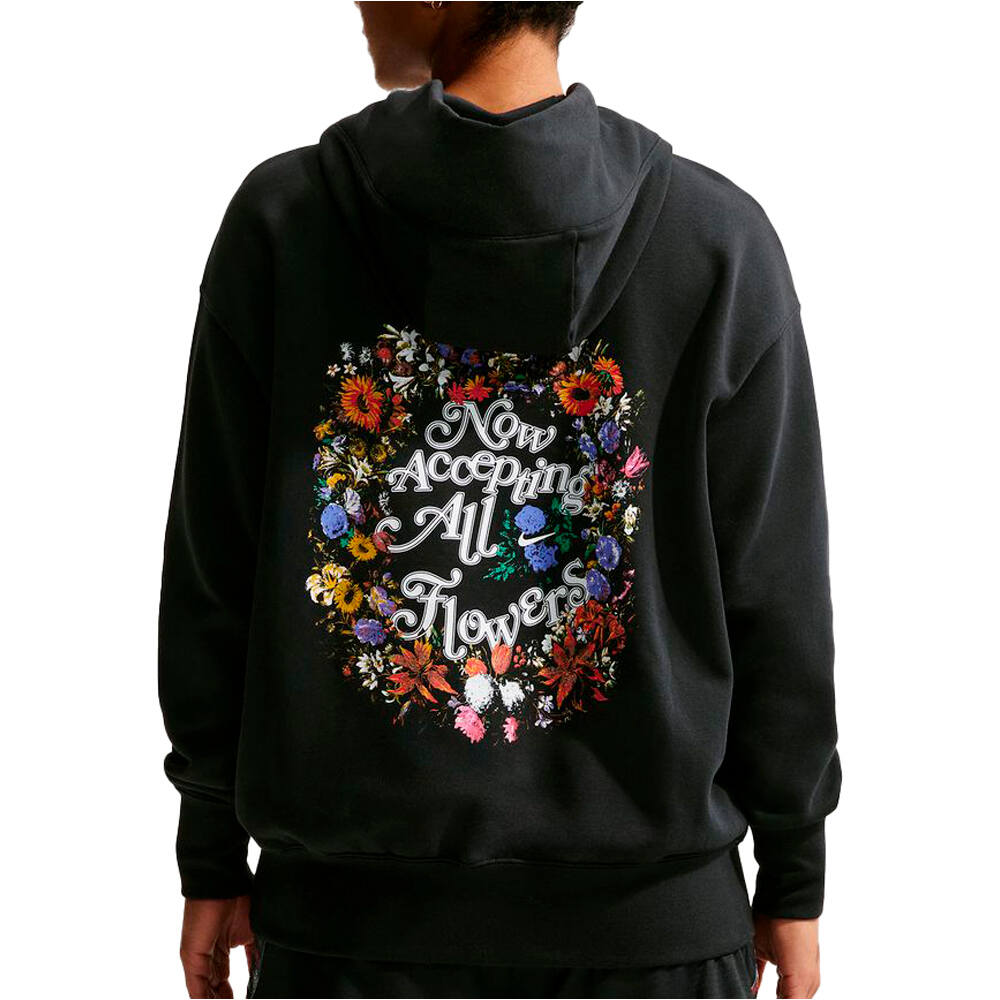 Nike sudadera mujer W PHNX FLC OS PO HOODIE vista trasera