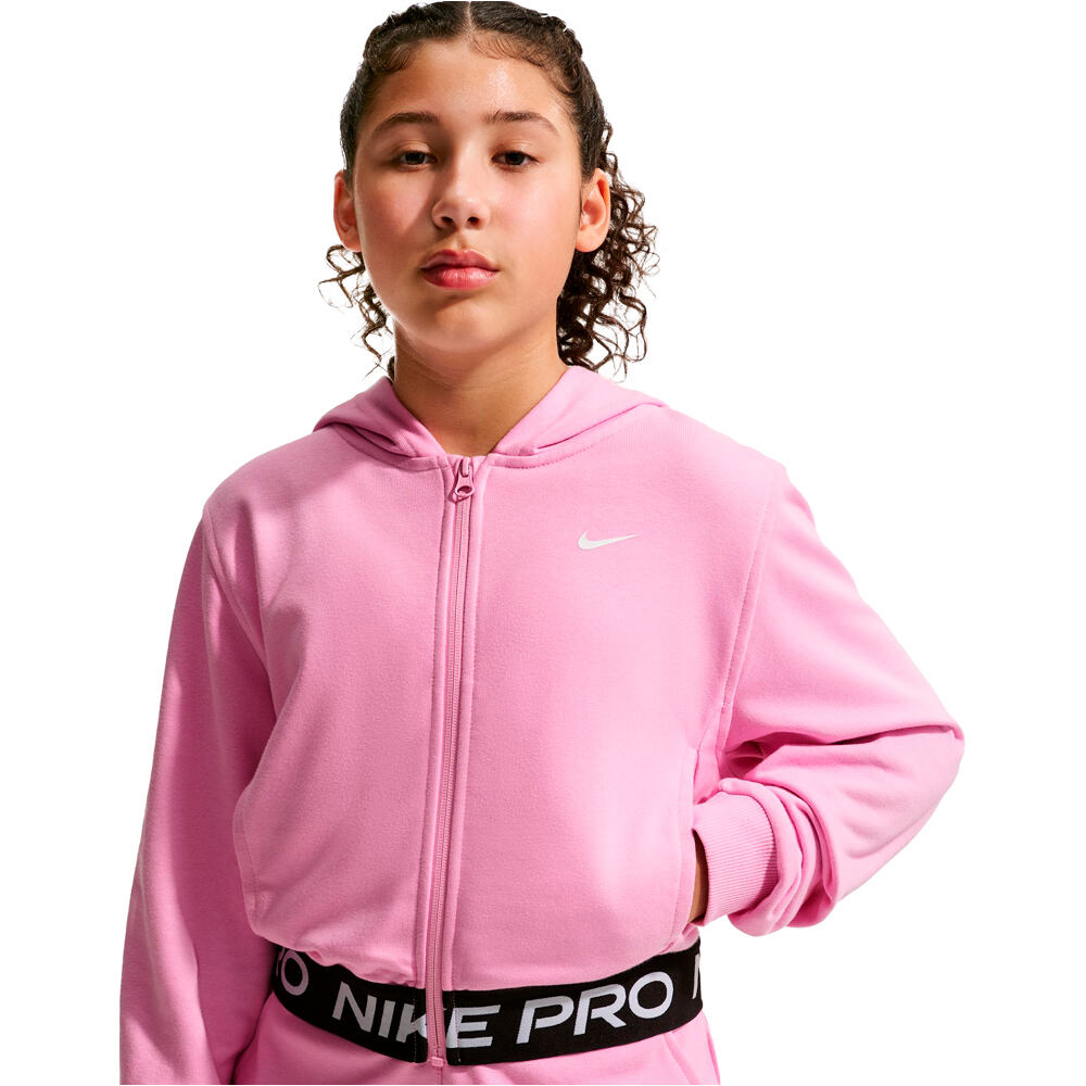 Nike sudadera niña G NP DF FZ FLC HDY vista detalle