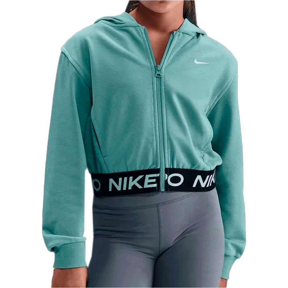 Nike sudadera niña G NP DF FZ FLC HDY vista frontal