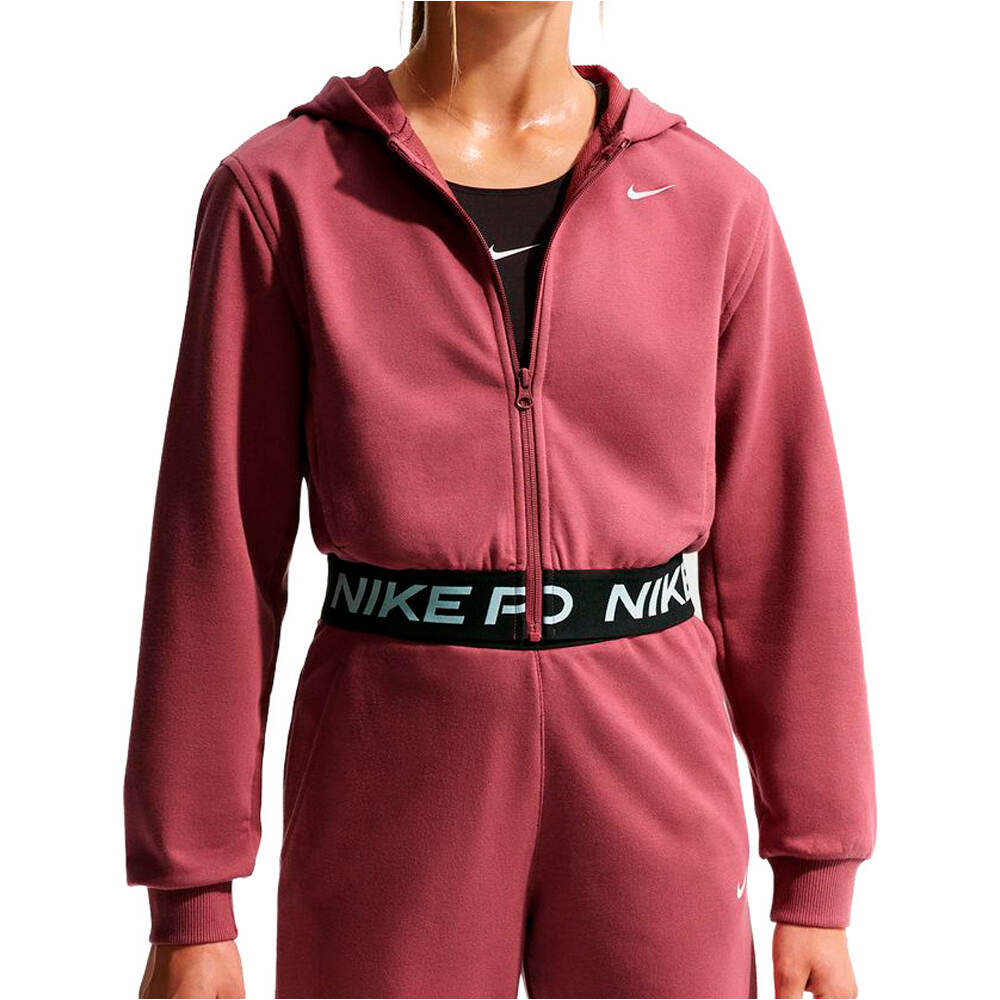 Nike sudadera niña G NP DF FZ FLC HDY vista frontal