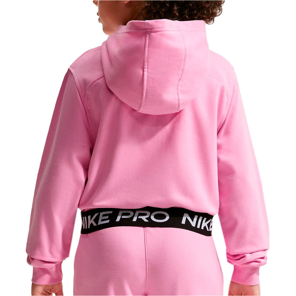 Nike sudadera niña G NP DF FZ FLC HDY vista trasera