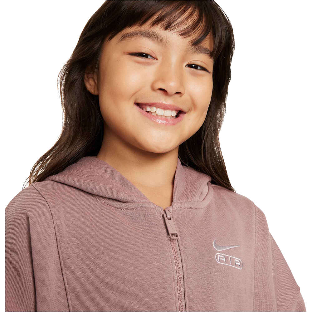 Nike sudadera niña G NSW AIR FT FZ HDY vista detalle