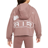 Nike sudadera niña G NSW AIR FT FZ HDY vista trasera