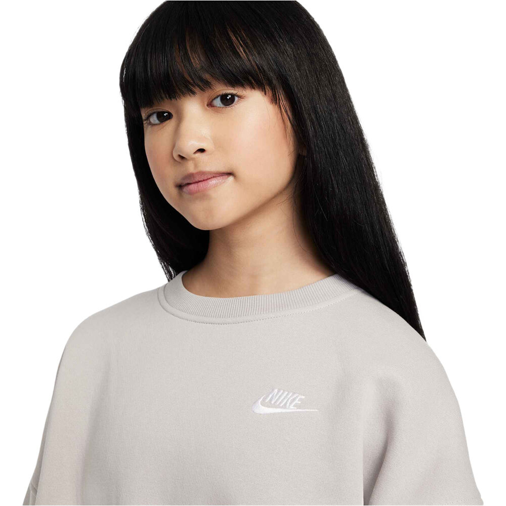 Nike sudadera niña G NSW CLUB FLC BXY CRW LBR vista detalle