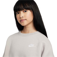 Nike sudadera niña G NSW CLUB FLC BXY CRW LBR vista detalle
