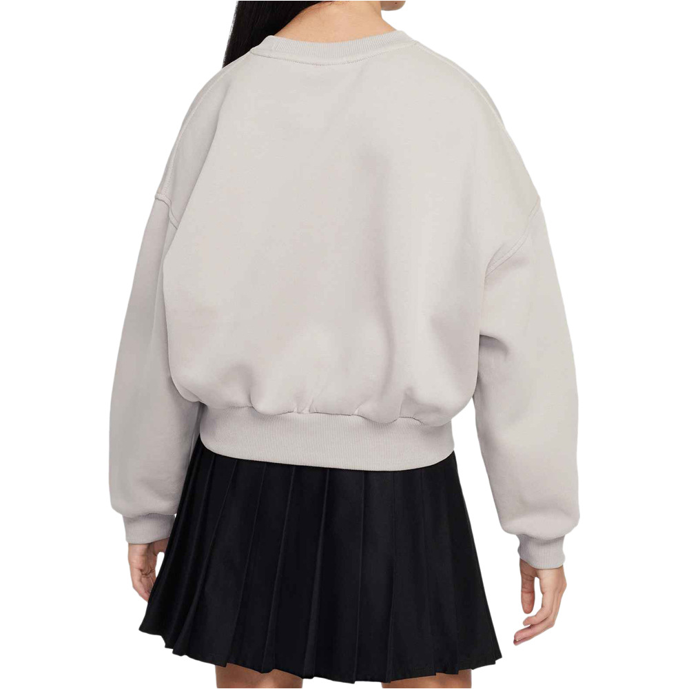 Nike sudadera niña G NSW CLUB FLC BXY CRW LBR vista trasera