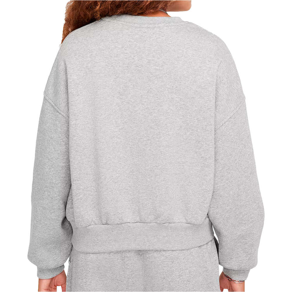 Nike sudadera niña G NSW CLUB FLC BXY CRW LBR vista trasera