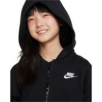 Nike sudadera niña G NSW CLUB FLC OVRSZD FZ LBR vista detalle