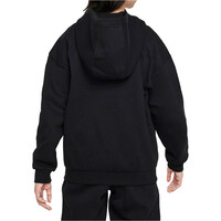 Nike sudadera niña G NSW CLUB FLC OVRSZD FZ LBR vista trasera