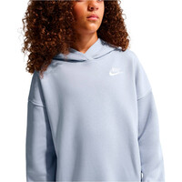 Nike sudadera niña G NSW CLUB FLC OVRSZD PO HDY vista detalle