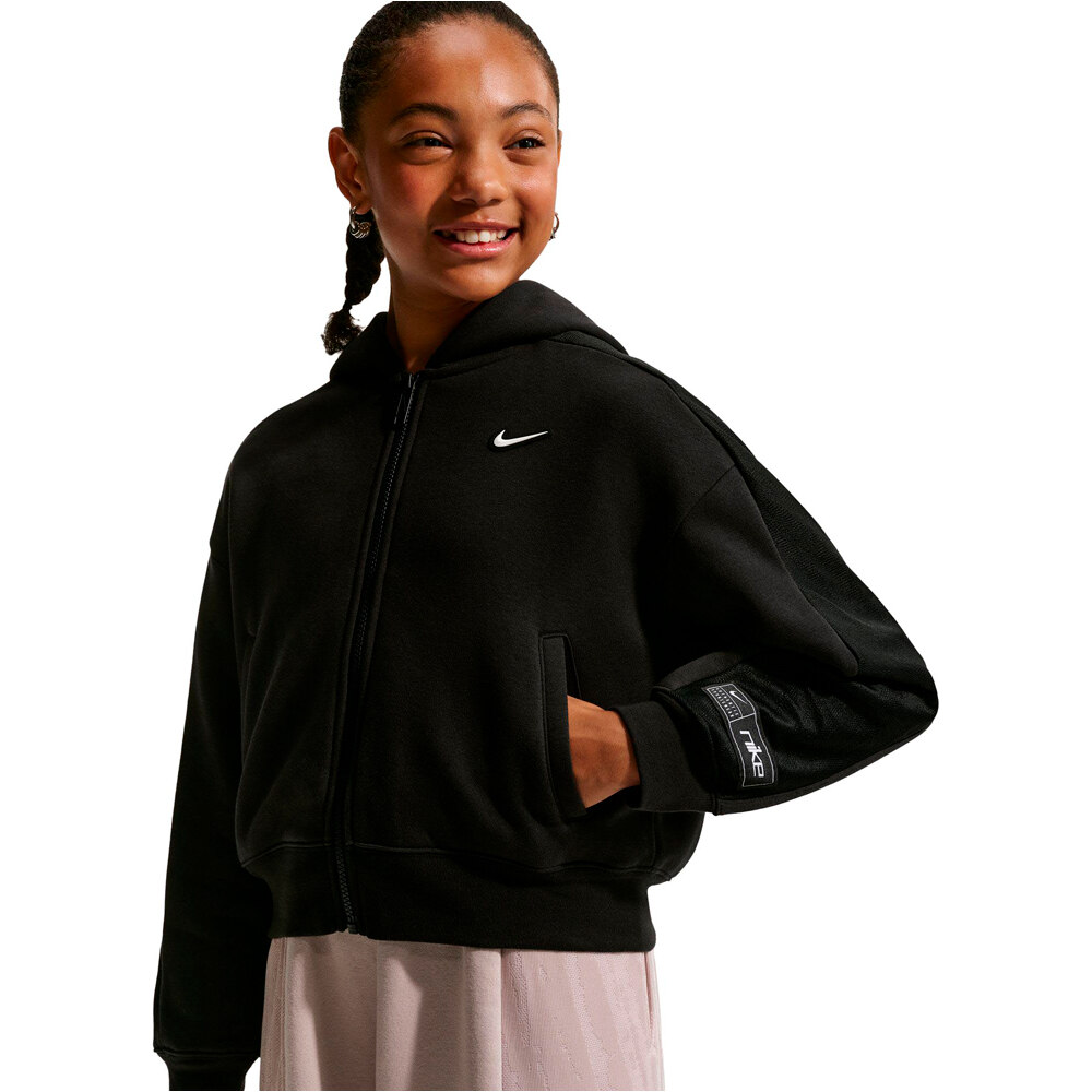 Nike sudadera niña G NSW FLC TOP DANCE FA26 vista detalle