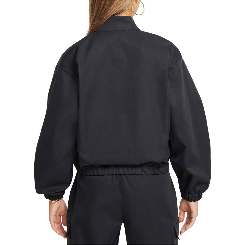 Nike sudadera niña G NSW LTWT OVRSZD JKT STY STAR vista trasera