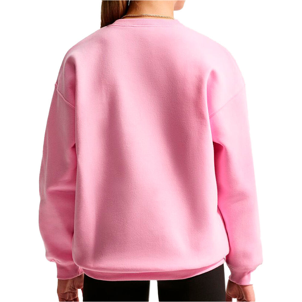 Nike sudadera niña G NSW STDIO FLC OVRSZD CRW AOP vista trasera