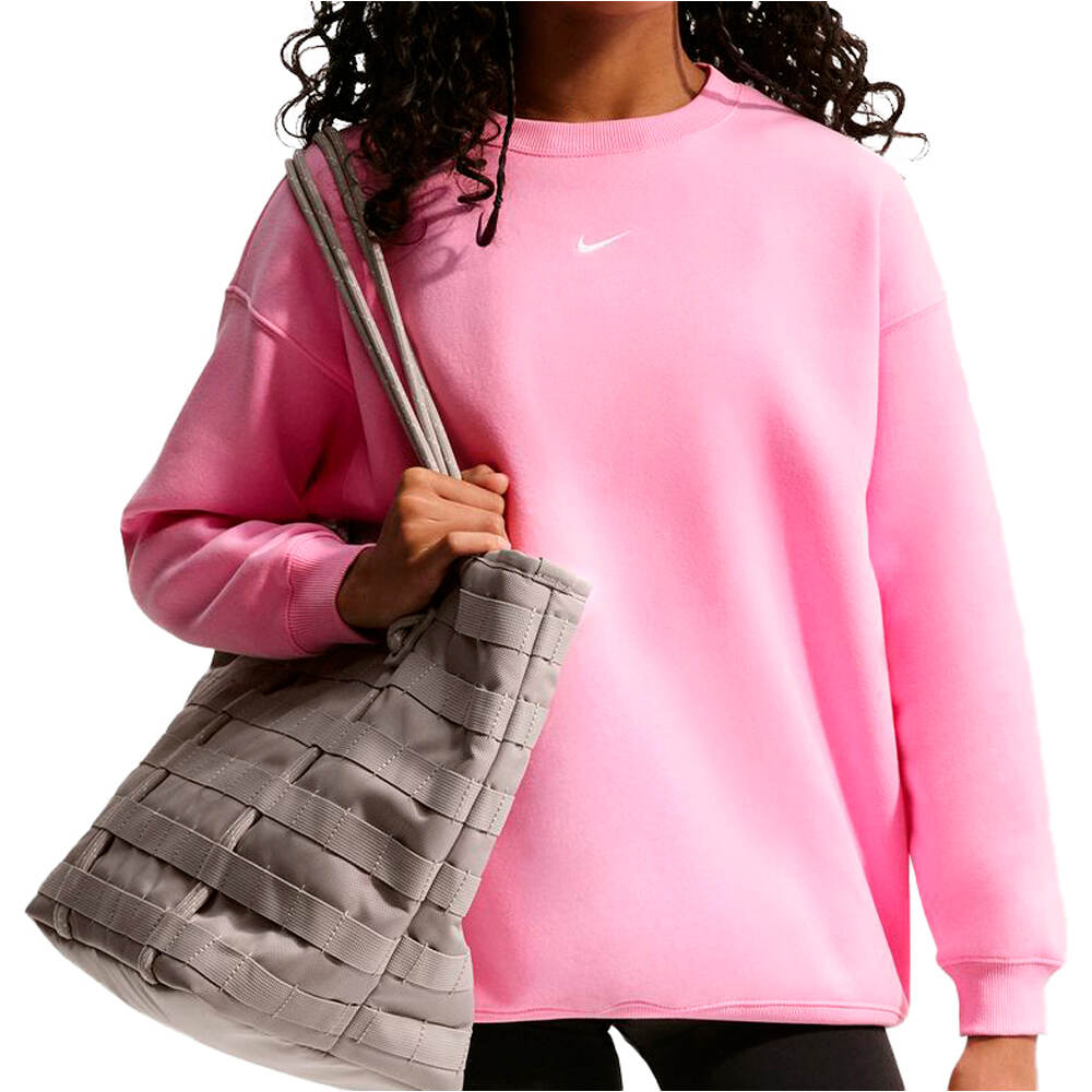 Nike sudadera niña G NSW STUDIO FLC OS CRW LBR vista frontal