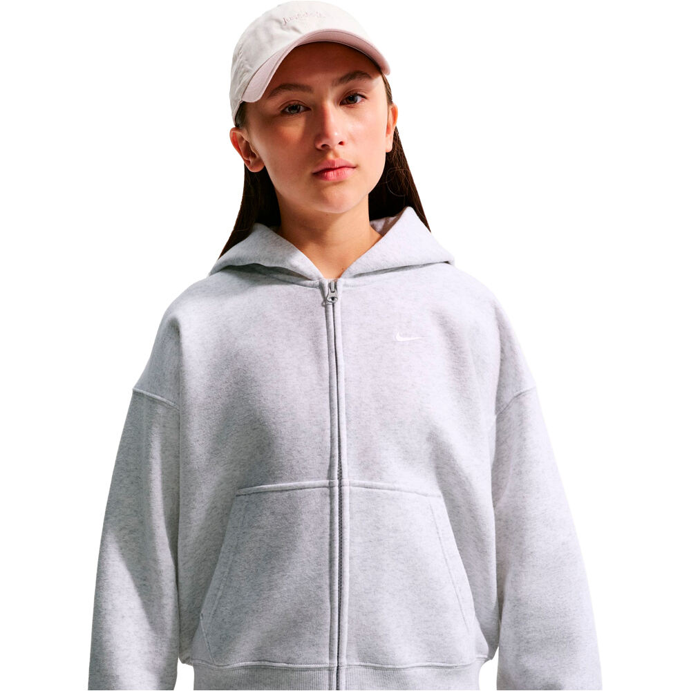 Nike sudadera niña G NSW STUDIO FLC OS FZ HD 04