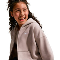 Nike sudadera niña G NSW STUDIO FLC OS FZ HD vista detalle