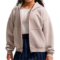 Nike sudadera niña G NSW STUDIO FLC OS FZ HD vista frontal