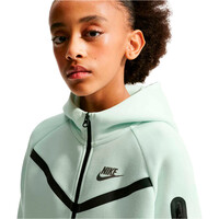 Nike sudadera niña G NSW TCH FLC HD FZ LS - PD vista detalle