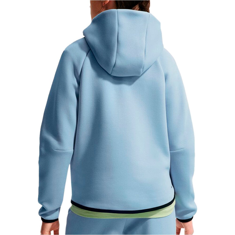 Nike sudadera niña G NSW TCH FLC HD FZ LS - PD vista trasera