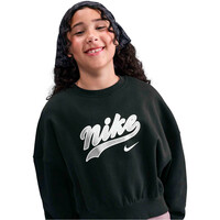 Nike sudadera niña G NSW TREND FLC CRP CREW vista detalle