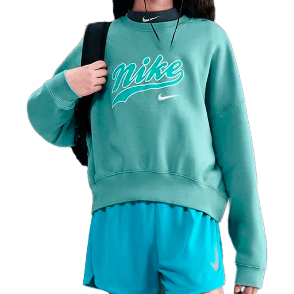 Nike sudadera niña G NSW TREND FLC CRP CREW vista frontal