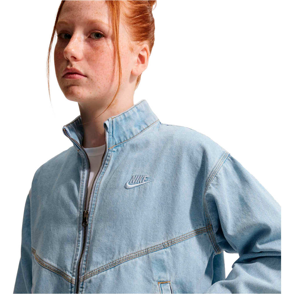 Nike sudadera niña G NSW WR DENIM JACKET 04