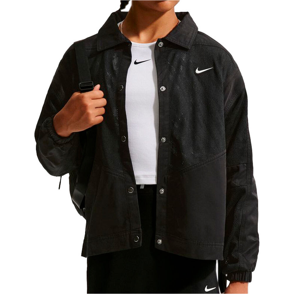 Nike sudadera niña G NSW WVN JKT FA26 vista frontal