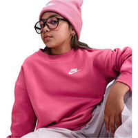 Nike sudadera niña X_G NSW CLUB FLC OVRSZD CREW LBR vista detalle