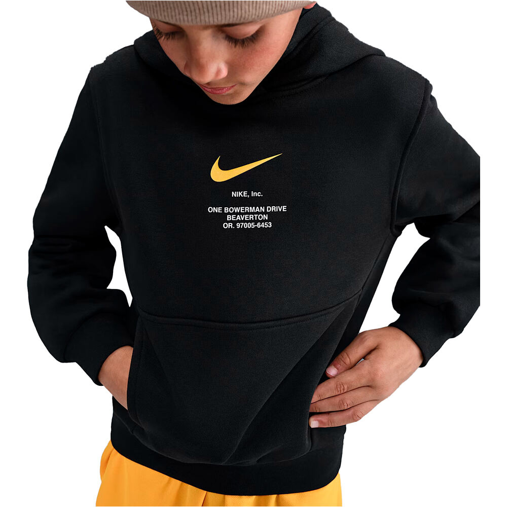 Nike sudadera niño B NSW ATHL PO HOODIE BB vista frontal