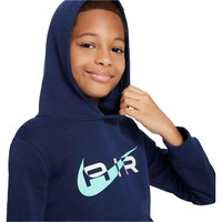 Nike sudadera niño B NSW N AIR PO HOODY FLC BB vista detalle