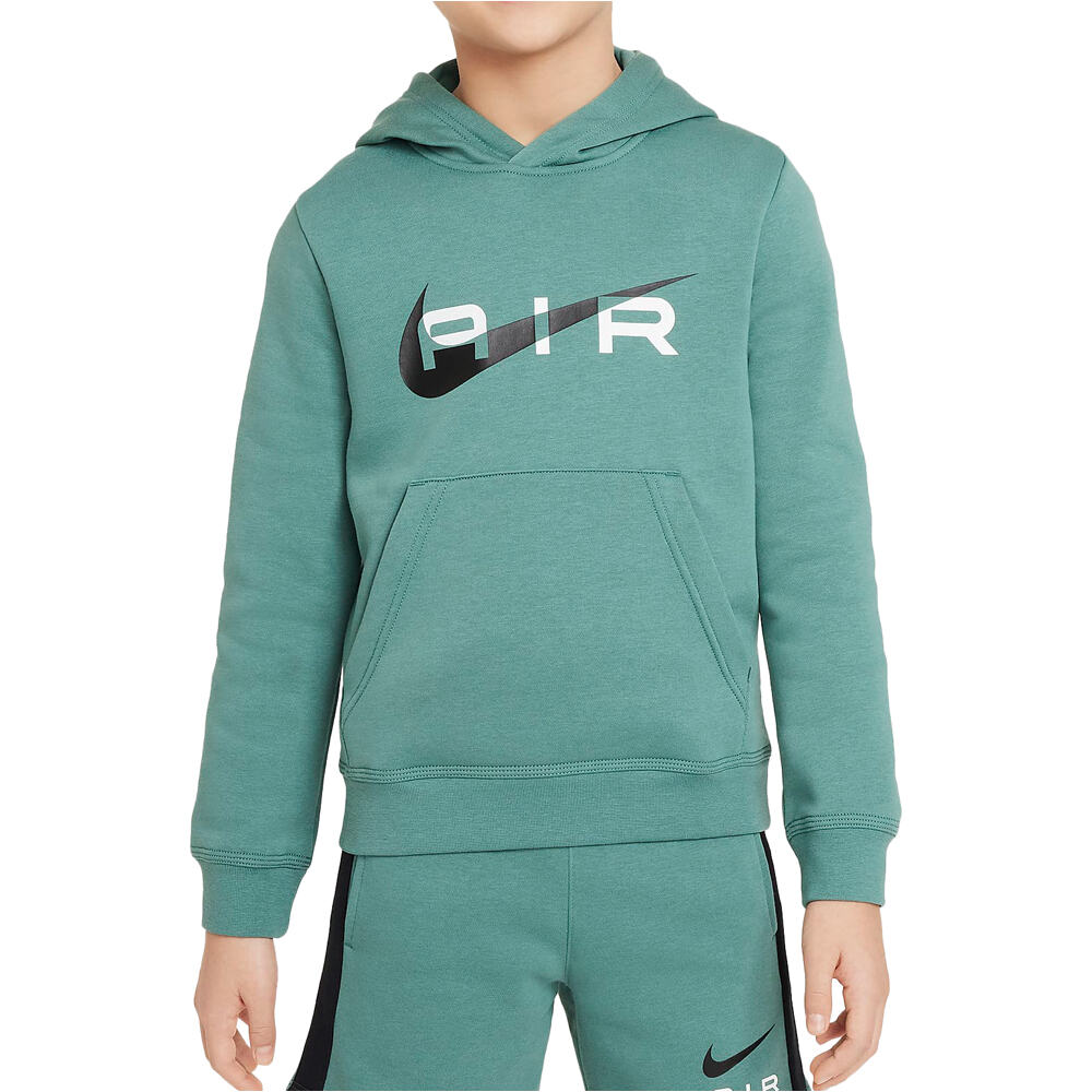 Nike sudadera niño B NSW N AIR PO HOODY FLC BB vista frontal