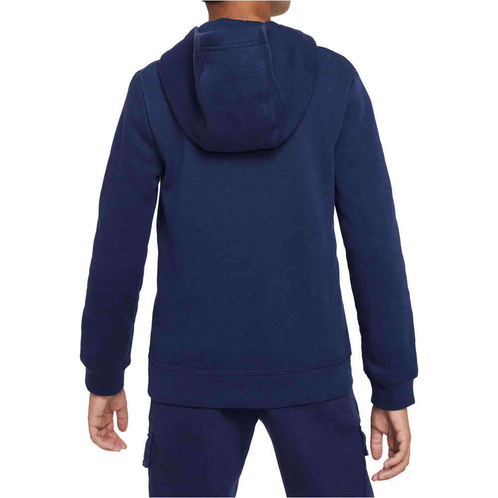 Nike sudadera niño B NSW N AIR PO HOODY FLC BB vista trasera