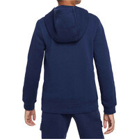 Nike sudadera niño B NSW N AIR PO HOODY FLC BB vista trasera