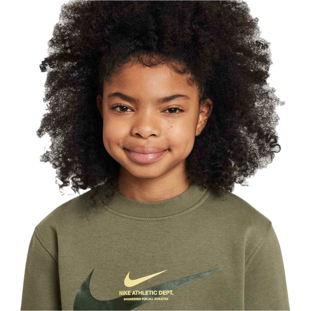 Nike sudadera niño B NSW SI FLC CREW BB vista detalle