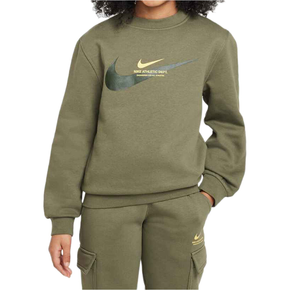 Nike sudadera niño B NSW SI FLC CREW BB vista frontal