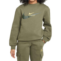 Nike sudadera niño B NSW SI FLC CREW BB vista frontal