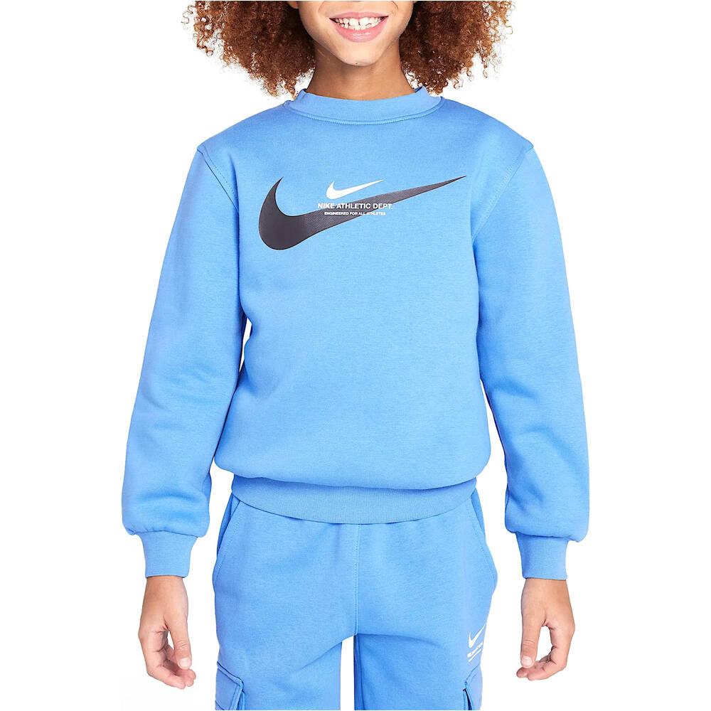 Nike sudadera niño B NSW SI FLC CREW BB vista frontal