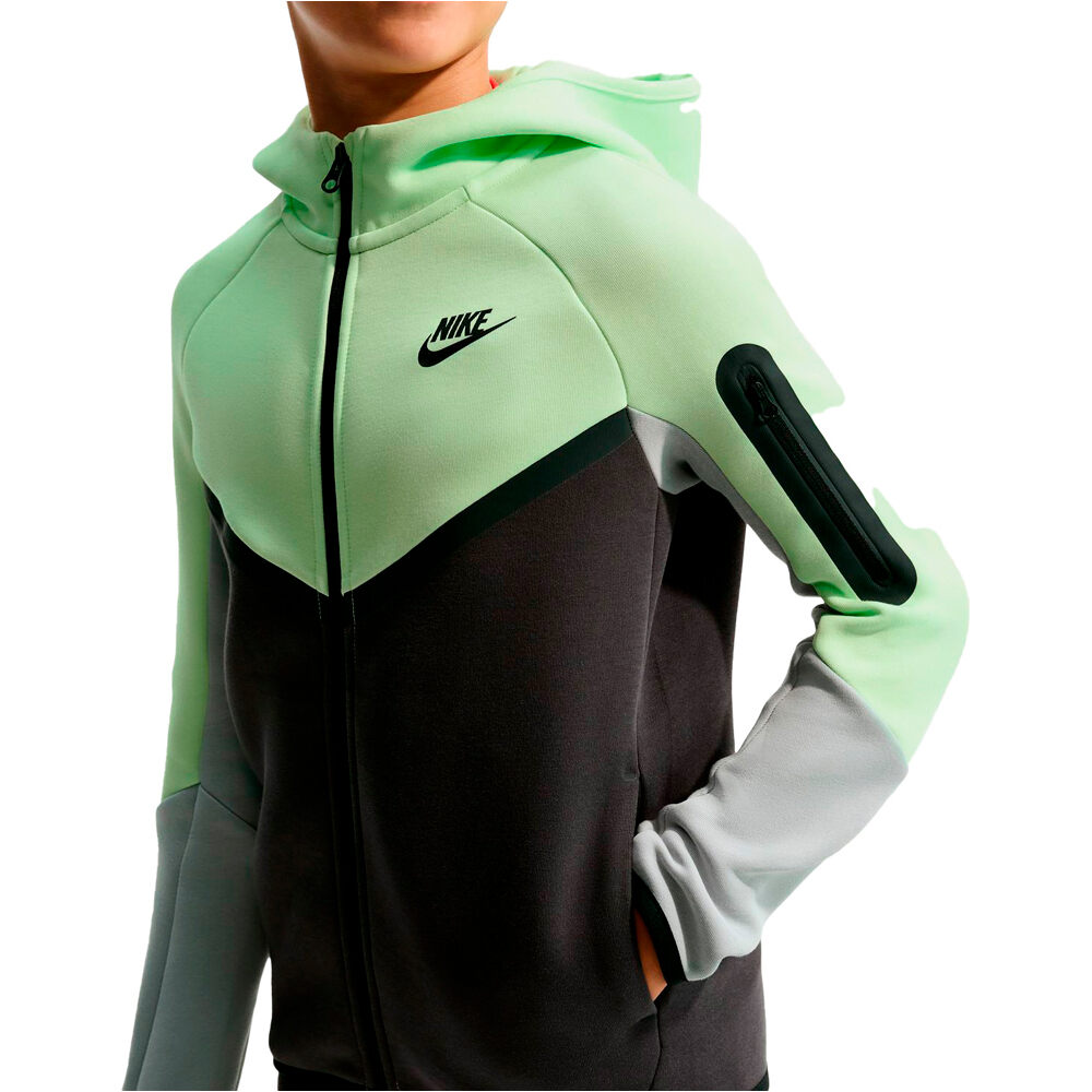 Nike sudadera niño B NSW TCH FLC FZ - PD vista detalle