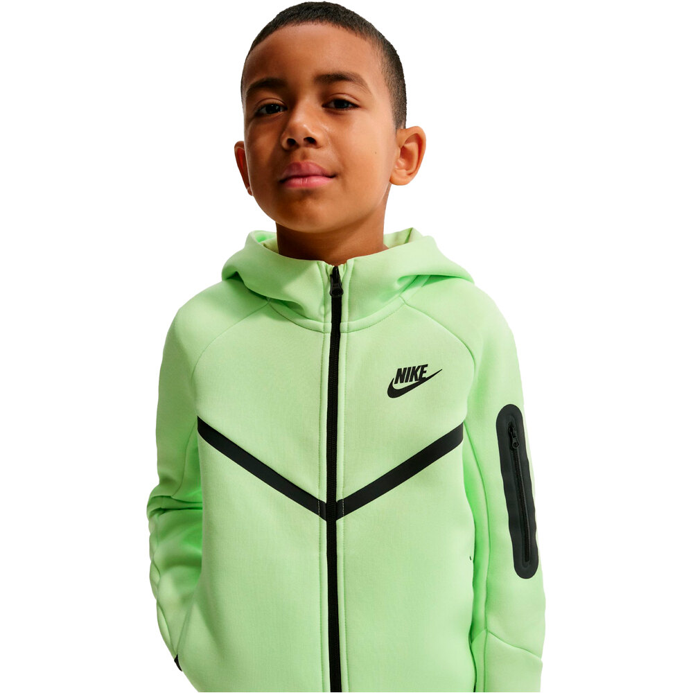 Nike sudadera niño B NSW TCH FLC FZ - PD vista detalle