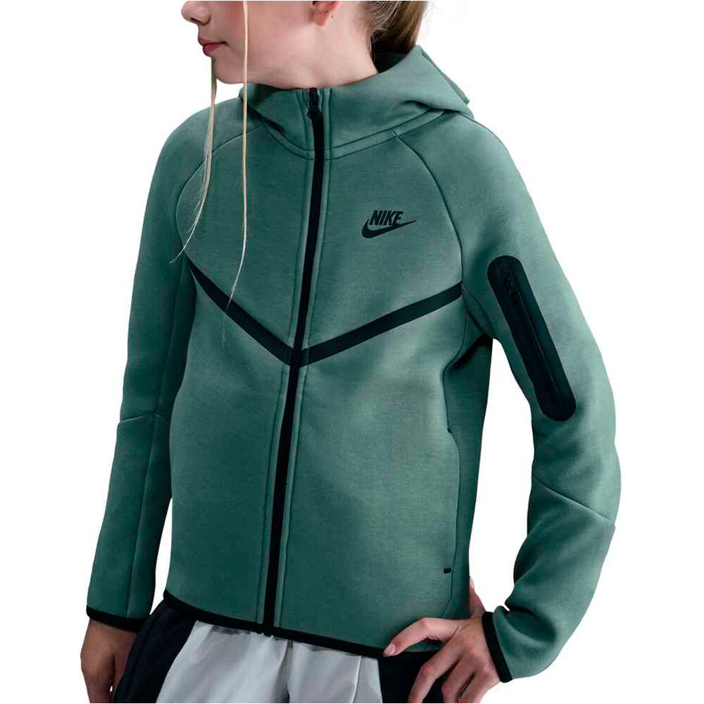 Nike sudadera niño B NSW TCH FLC FZ - PD vista frontal