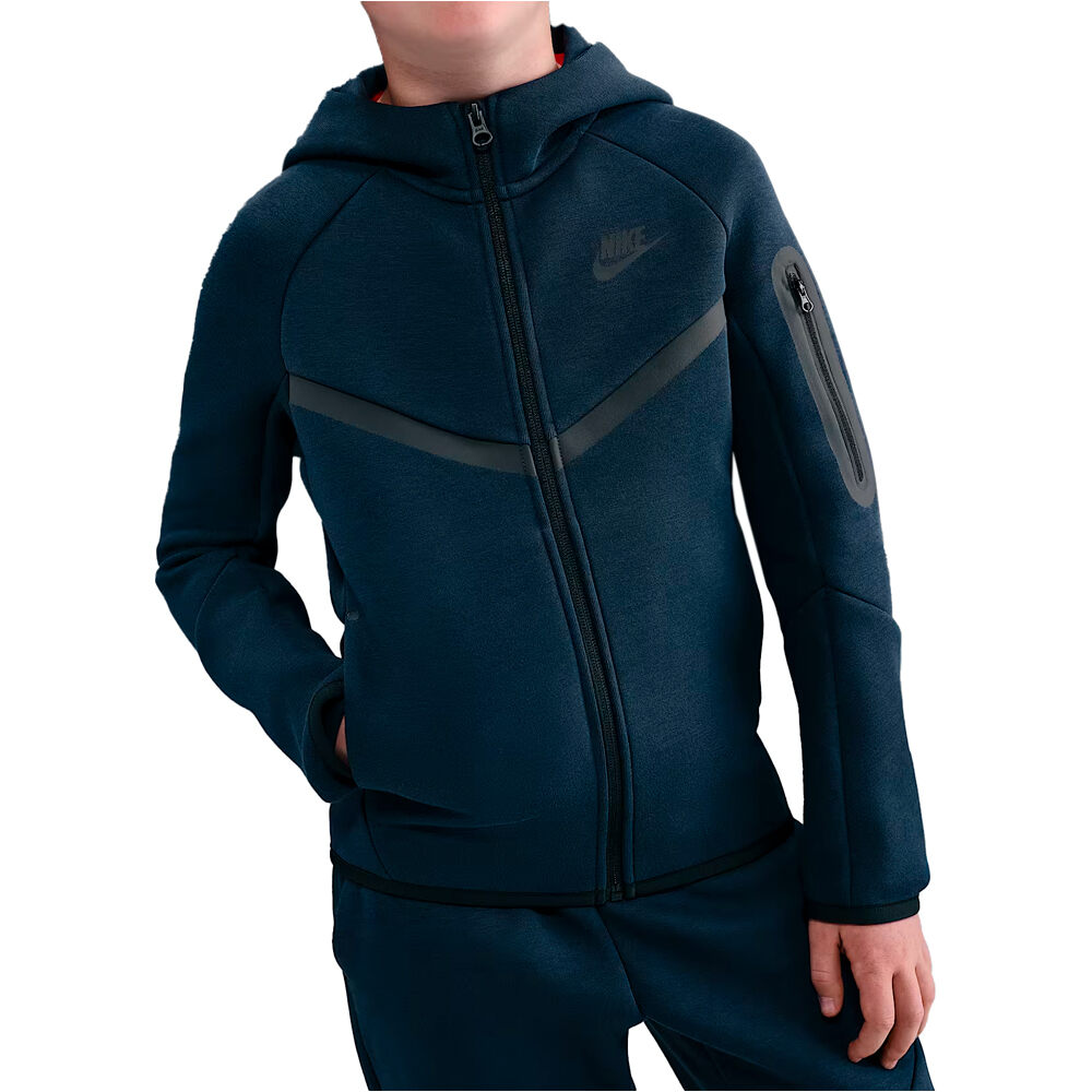 Nike sudadera niño B NSW TCH FLC FZ - PD vista frontal