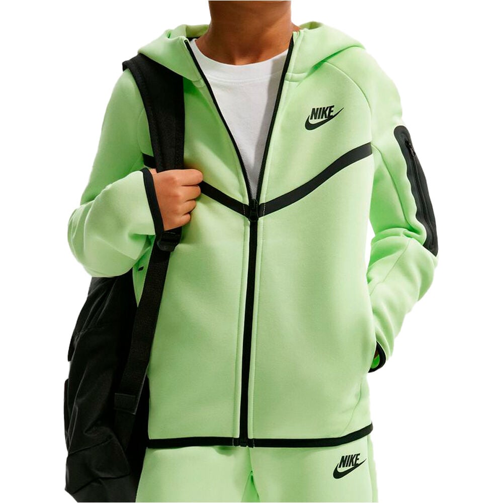 Nike sudadera niño B NSW TCH FLC FZ - PD vista frontal