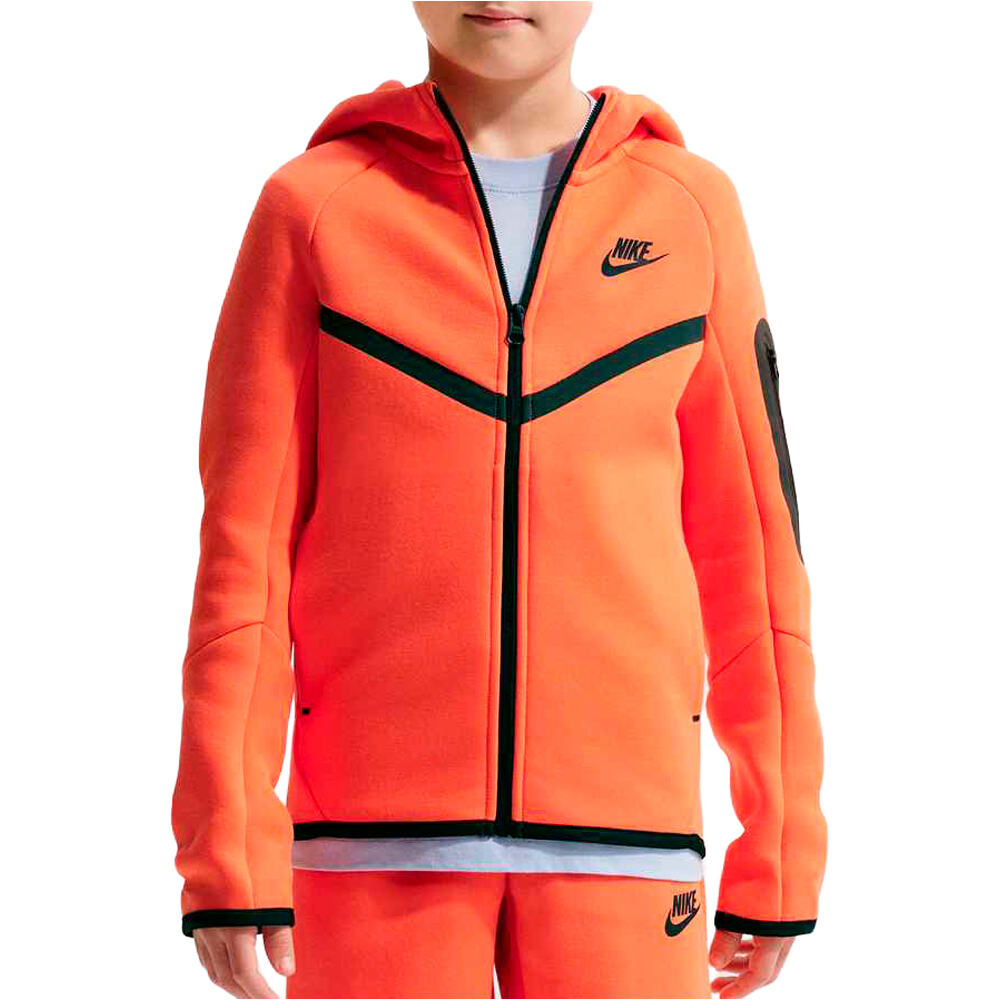 Nike sudadera niño B NSW TCH FLC FZ - PD vista frontal