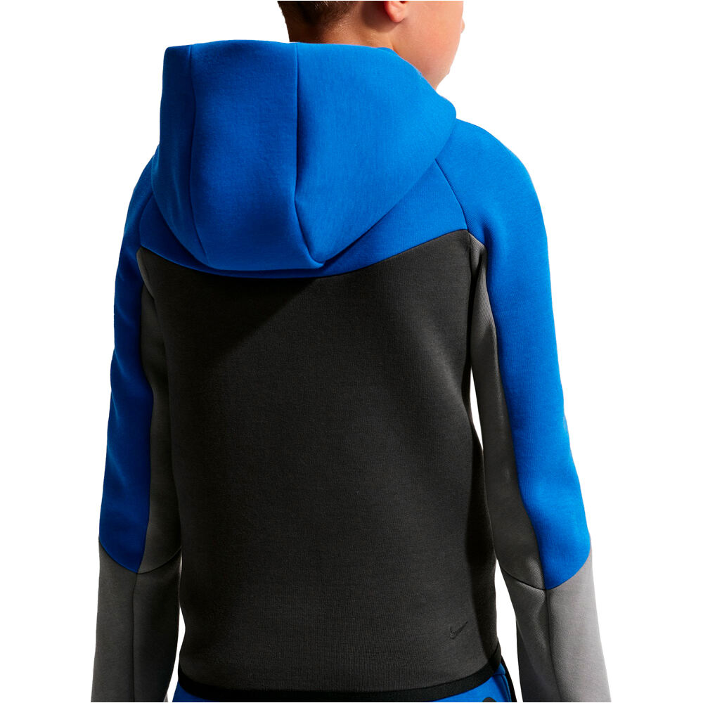 Nike sudadera niño B NSW TCH FLC FZ - PD vista trasera